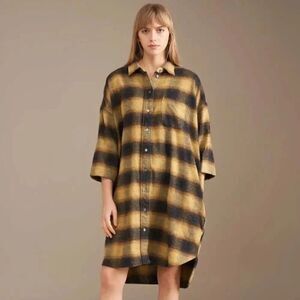 Bellerose | Gladys Shirt Dress Flannel Size 0 (Oversized, can fit size M & L)